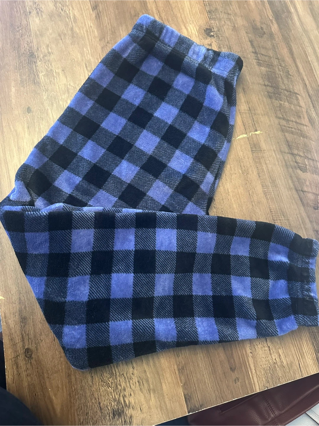 Fleece Plaid Pajama Pants