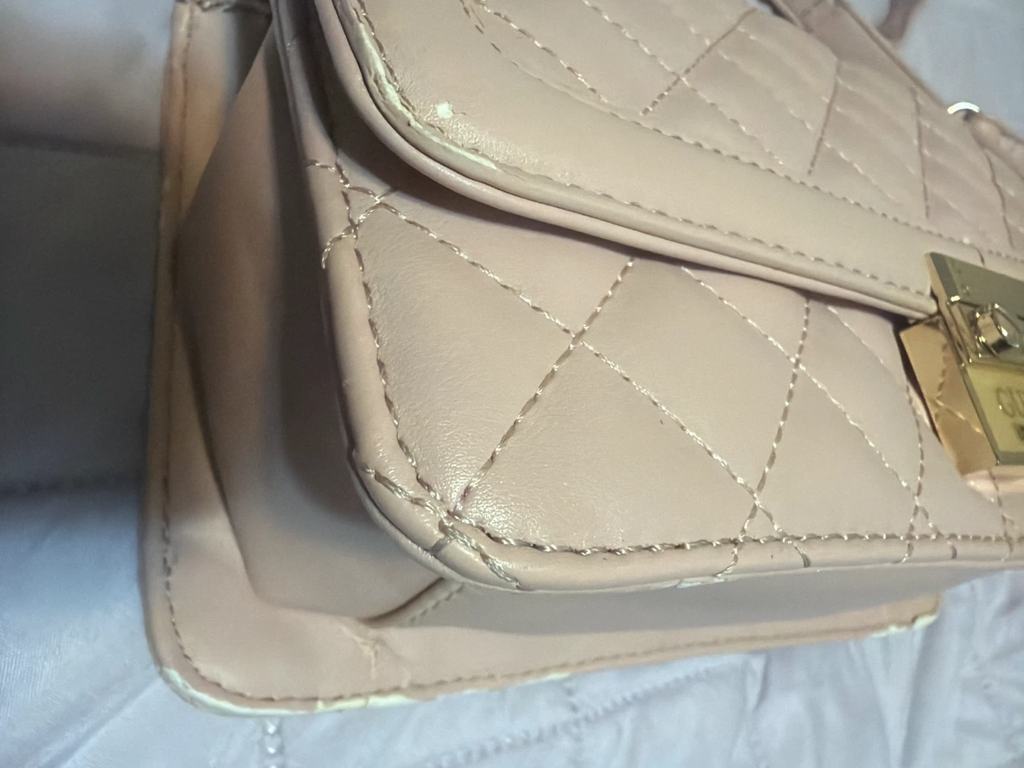 Guess Quilted Pink Crossbody Bag - photo 2