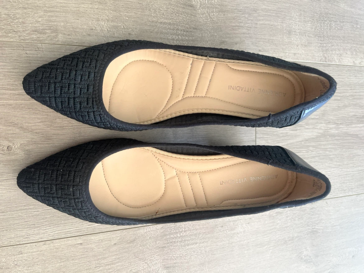 Adrienne Vittadini Black Knit Pointed Toe Heels - photo 2