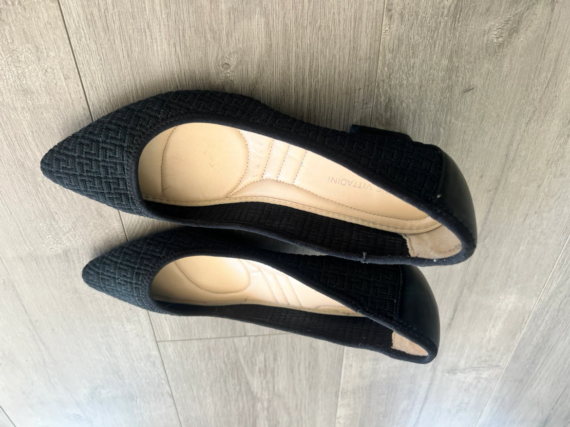 Adrienne Vittadini Black Knit Pointed Toe Heels - photo 4
