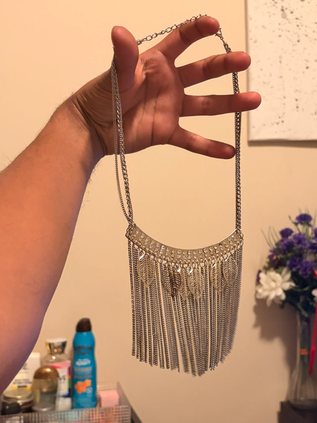 Necklace with leaves - photo 2
