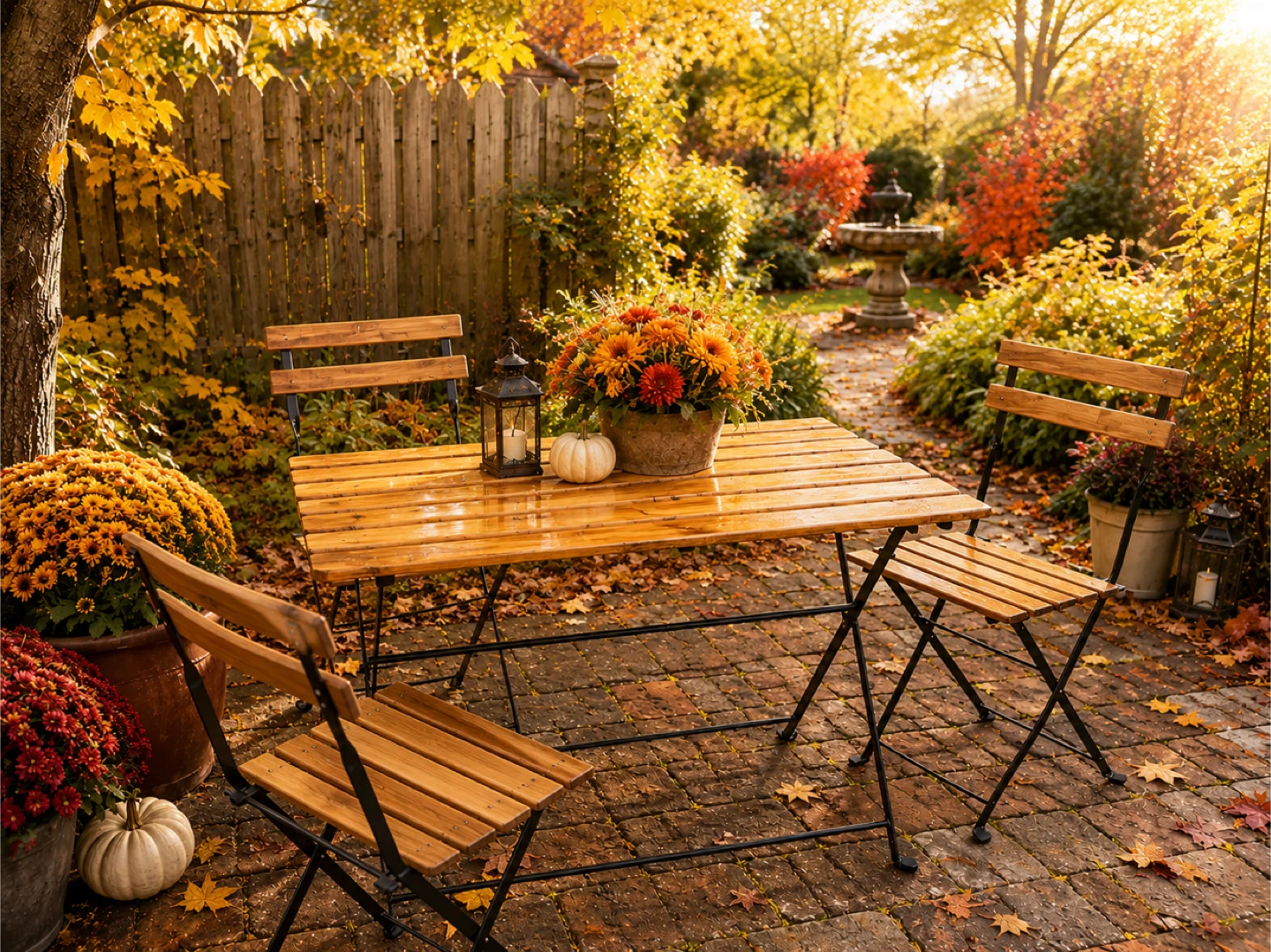 IKEA Patio Set, Fold Up Portable