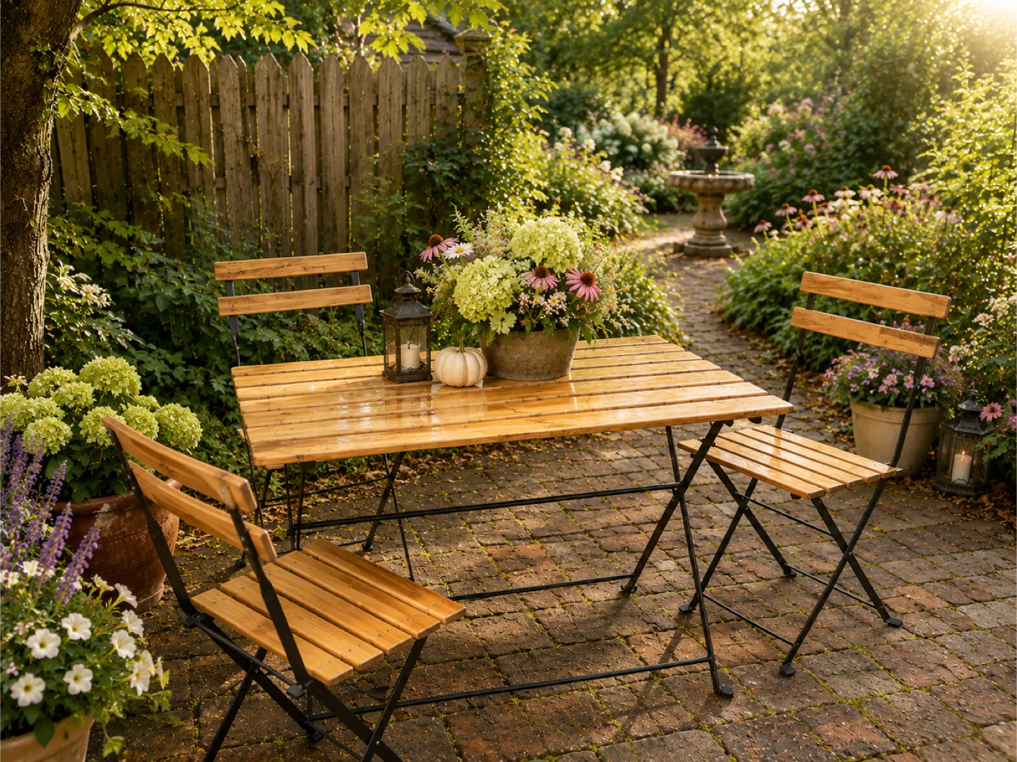 IKEA Patio Set, Fold Up Portable - photo 2