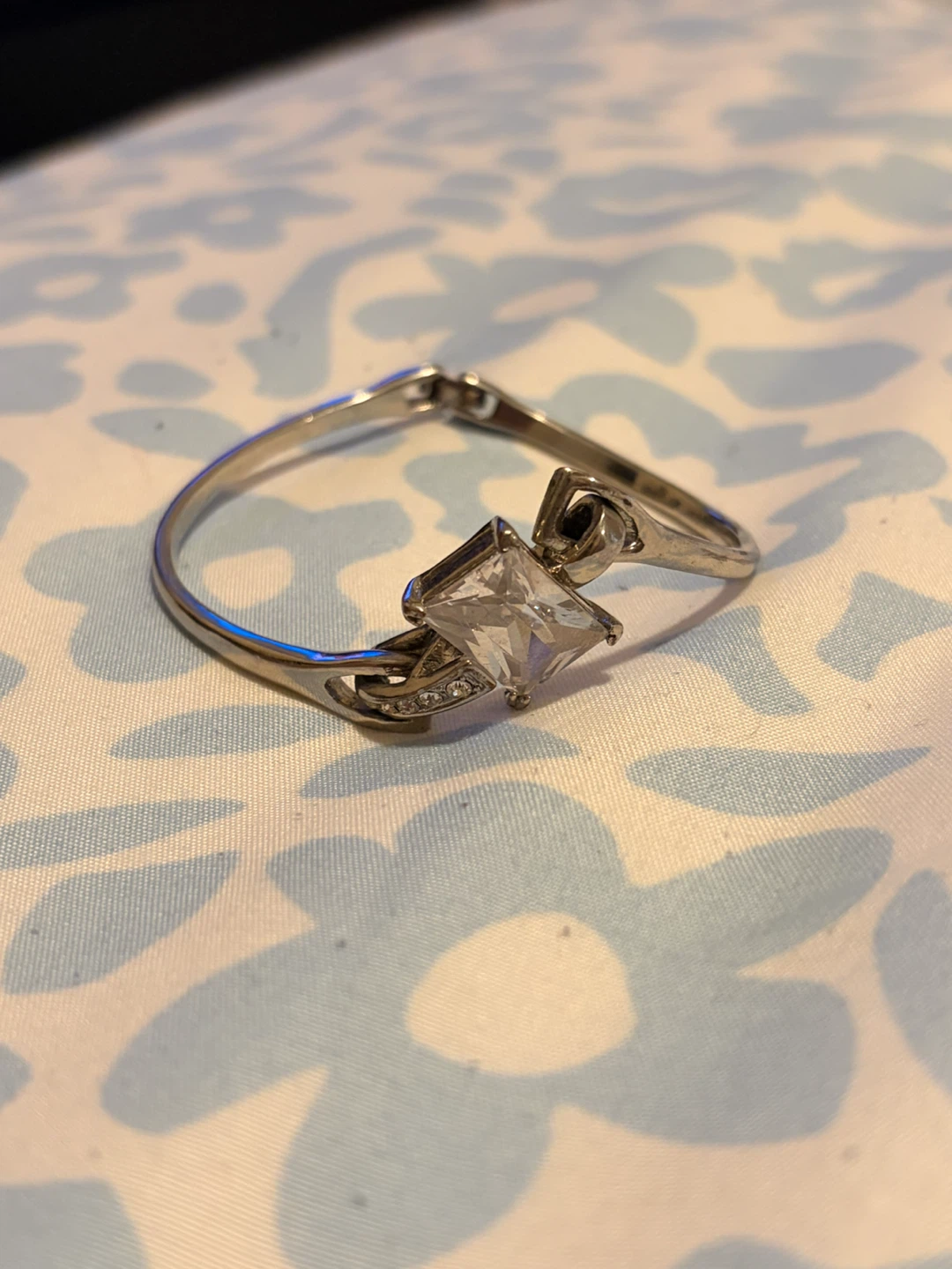 Silver Bracelet with Stone