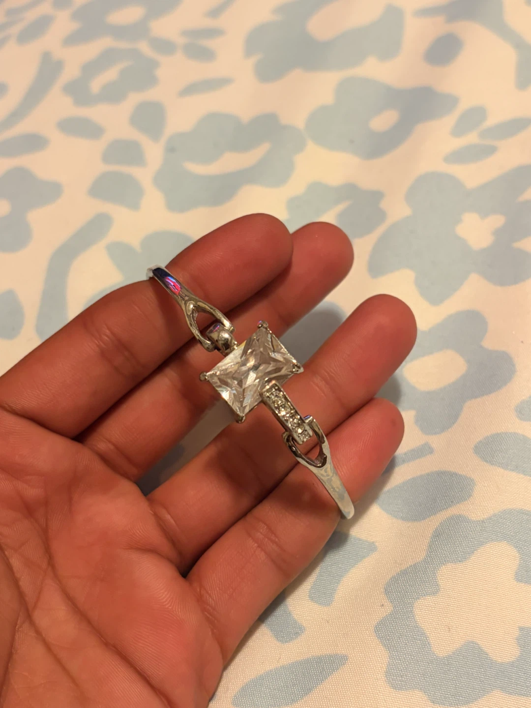Silver Bracelet with Stone - photo 2