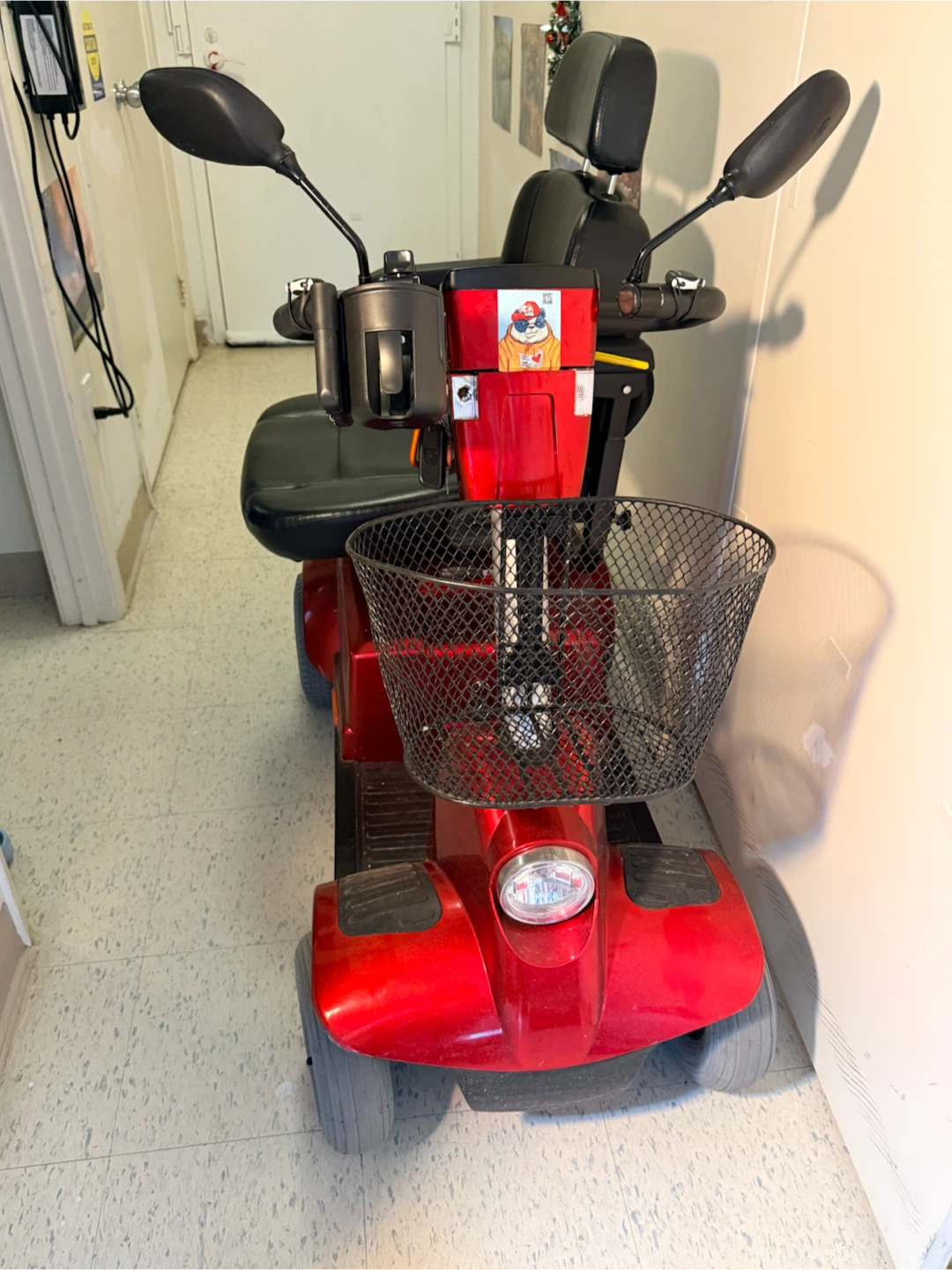 Red Mobility Scooter