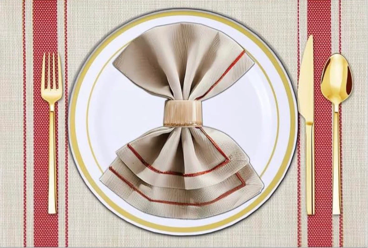 Placemats Red Table Mats Set of 8 Woven Vinyl Place Mats