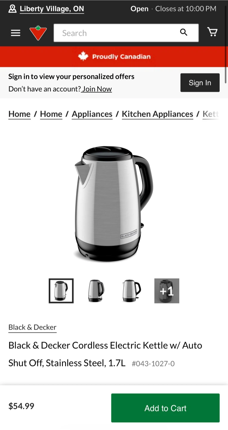 Black & Decker Cordless Electric Kettle Stainless Steel - photo 4