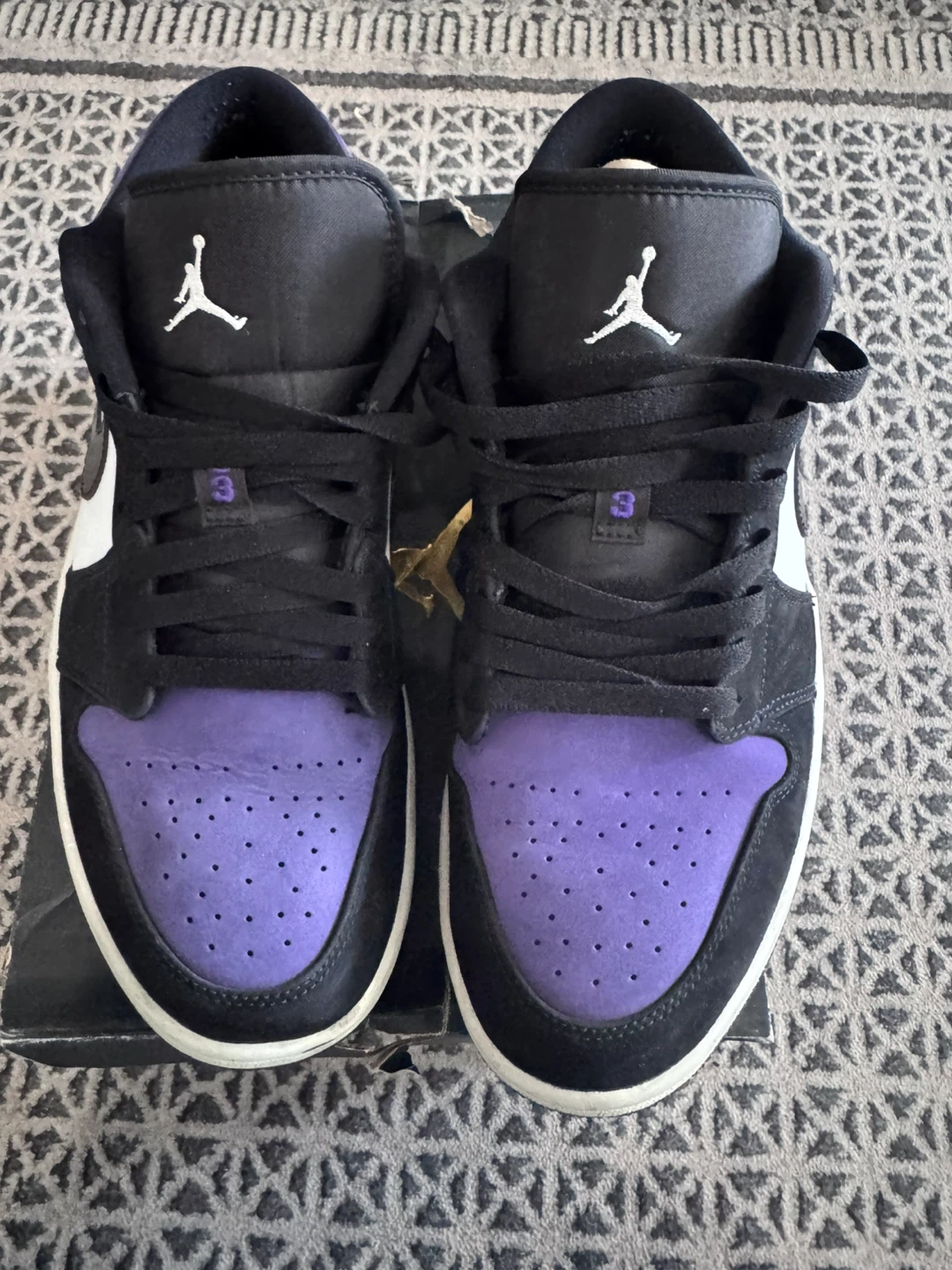 Air Jordan 1 Low Court Purple Size 10.5