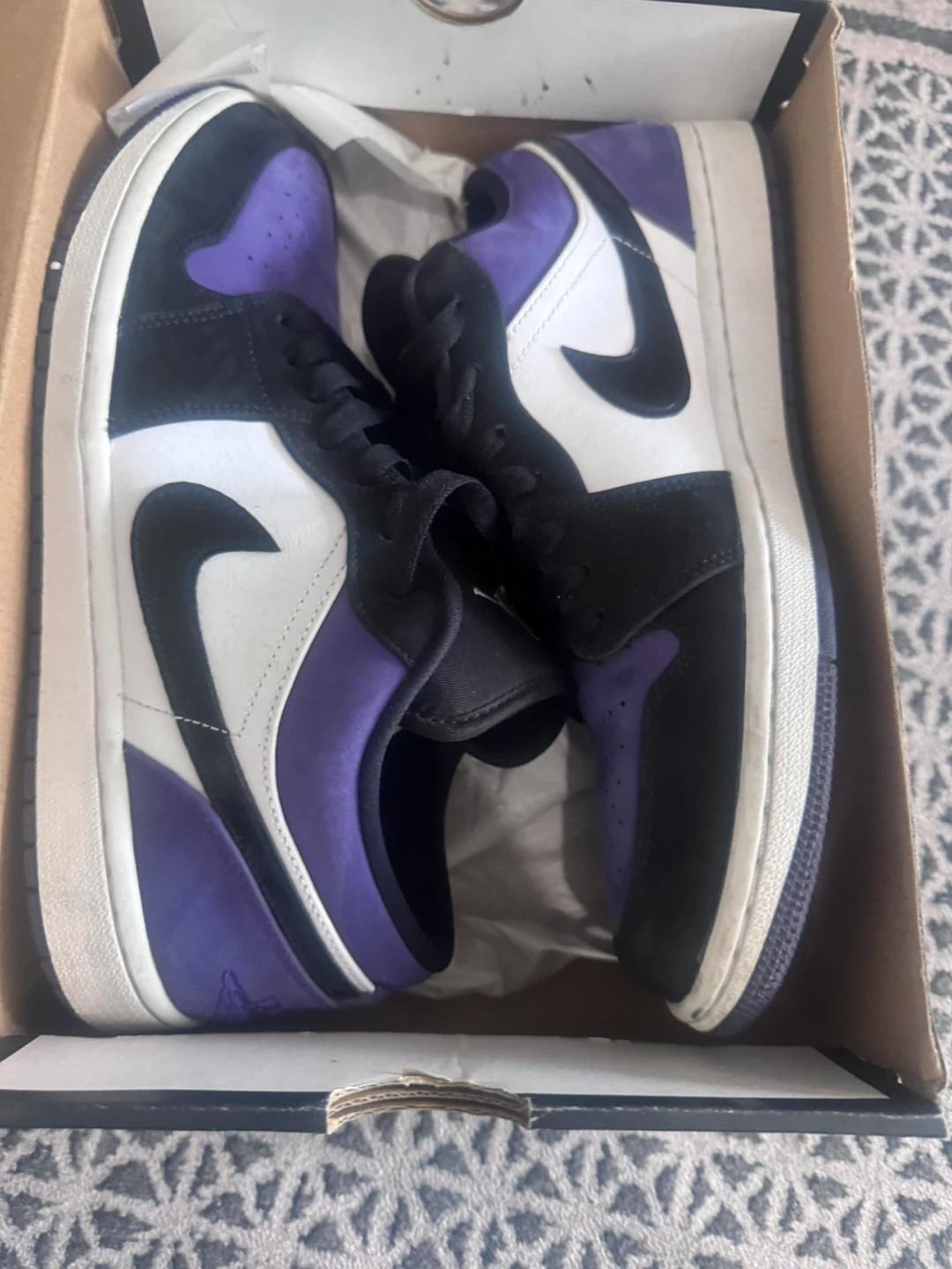 Air Jordan 1 Low Court Purple Size 10.5 - photo 5