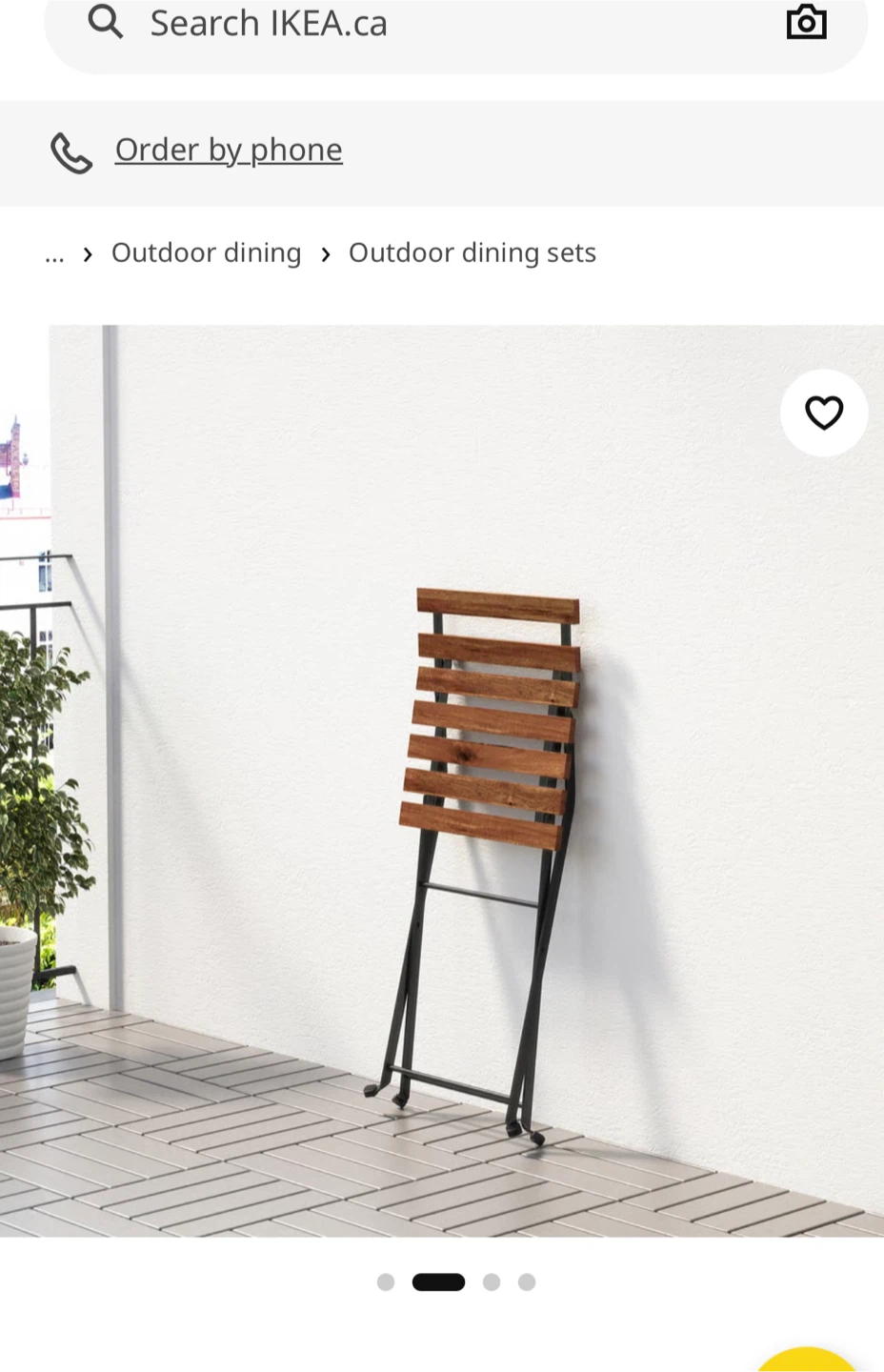 IKEA Patio Set, Fold Up Portable - photo 4