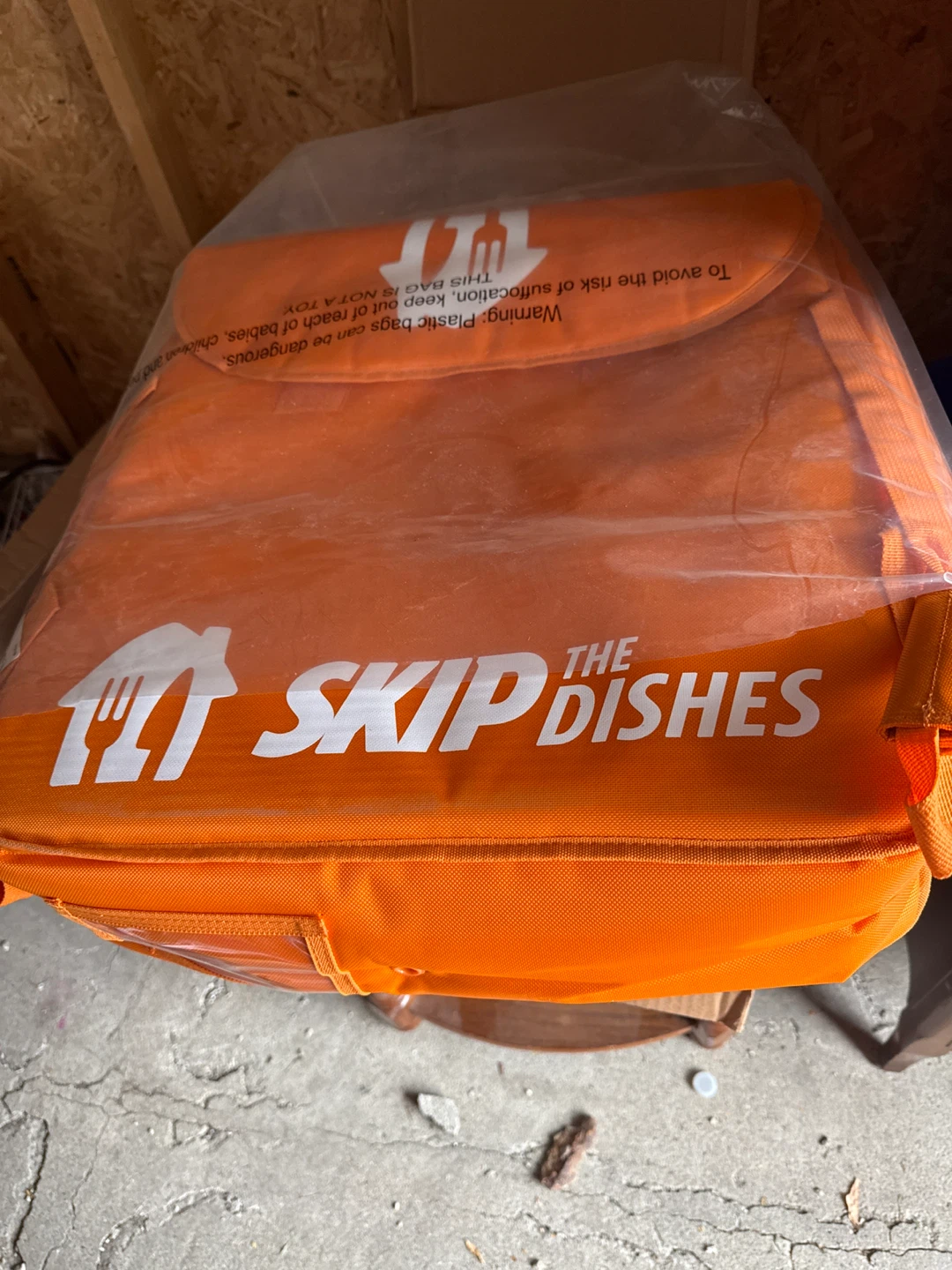 Skip pizza bag