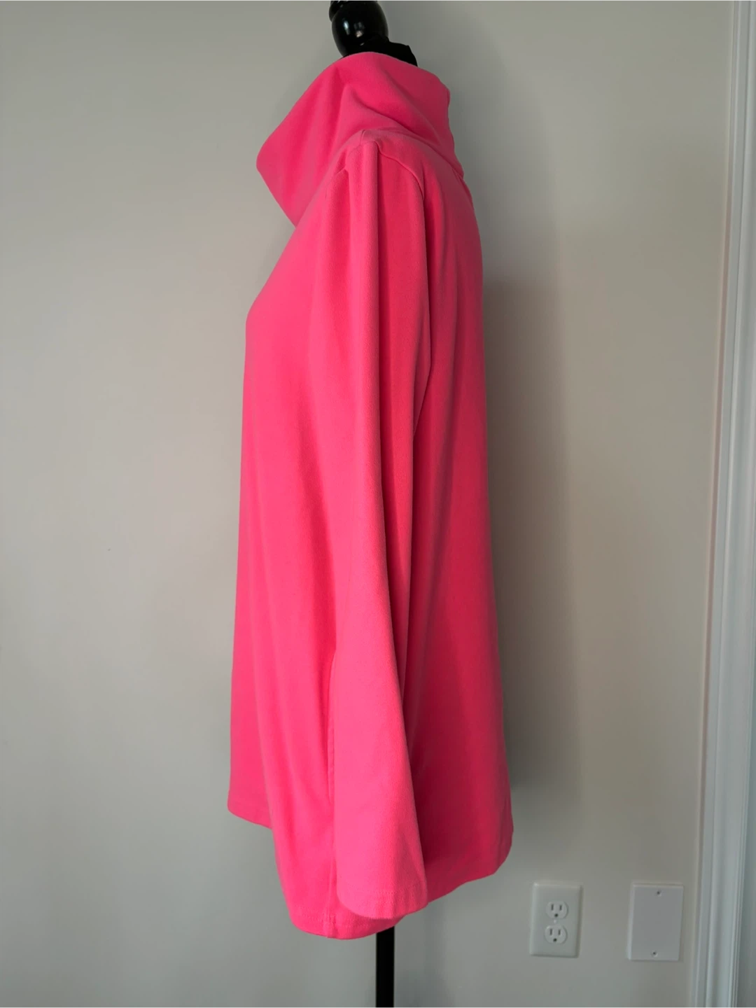 L a Bright Fleece Pink Tunic Top with Turtleneck (Super warm) - photo 2