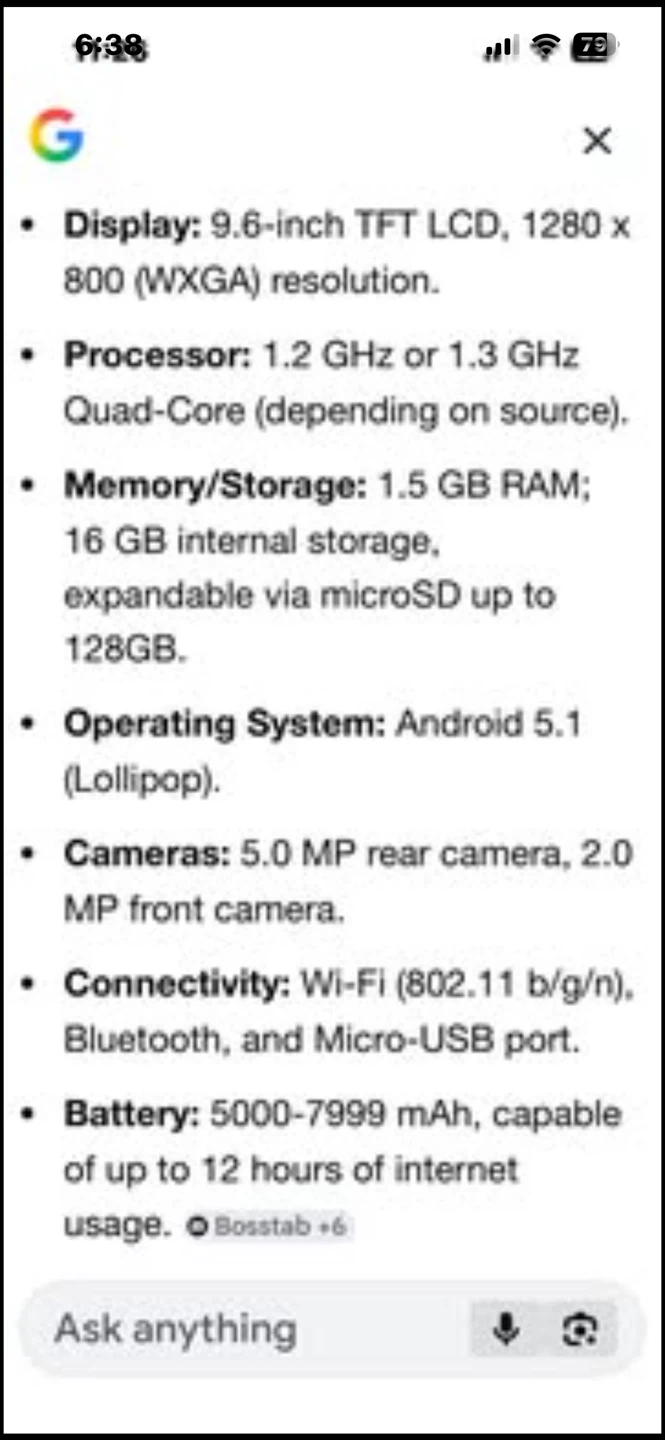Samsung Galaxy 9.6 Tablet - photo 3