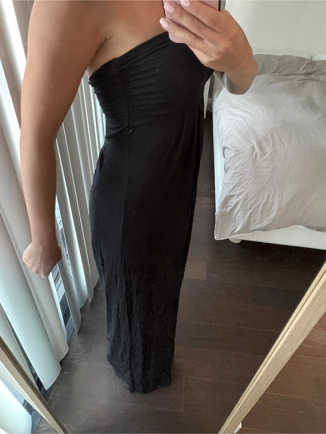 SUPER lux jersey OOYOO Mendicino Bandeau Maxi Dress - size XS - photo 2