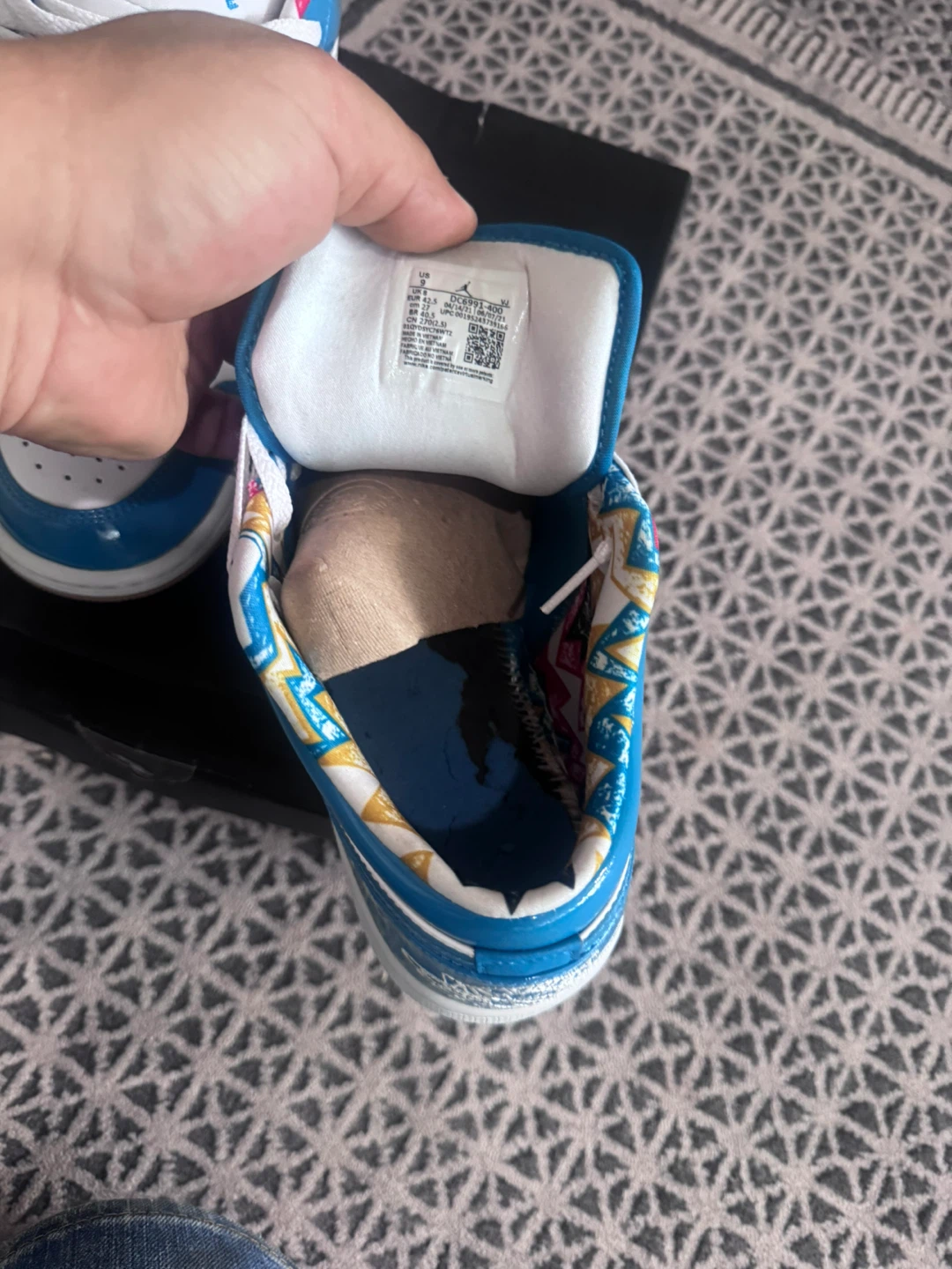 Air Jordan 1 Low Laser Blue Size 9(2021) - photo 4