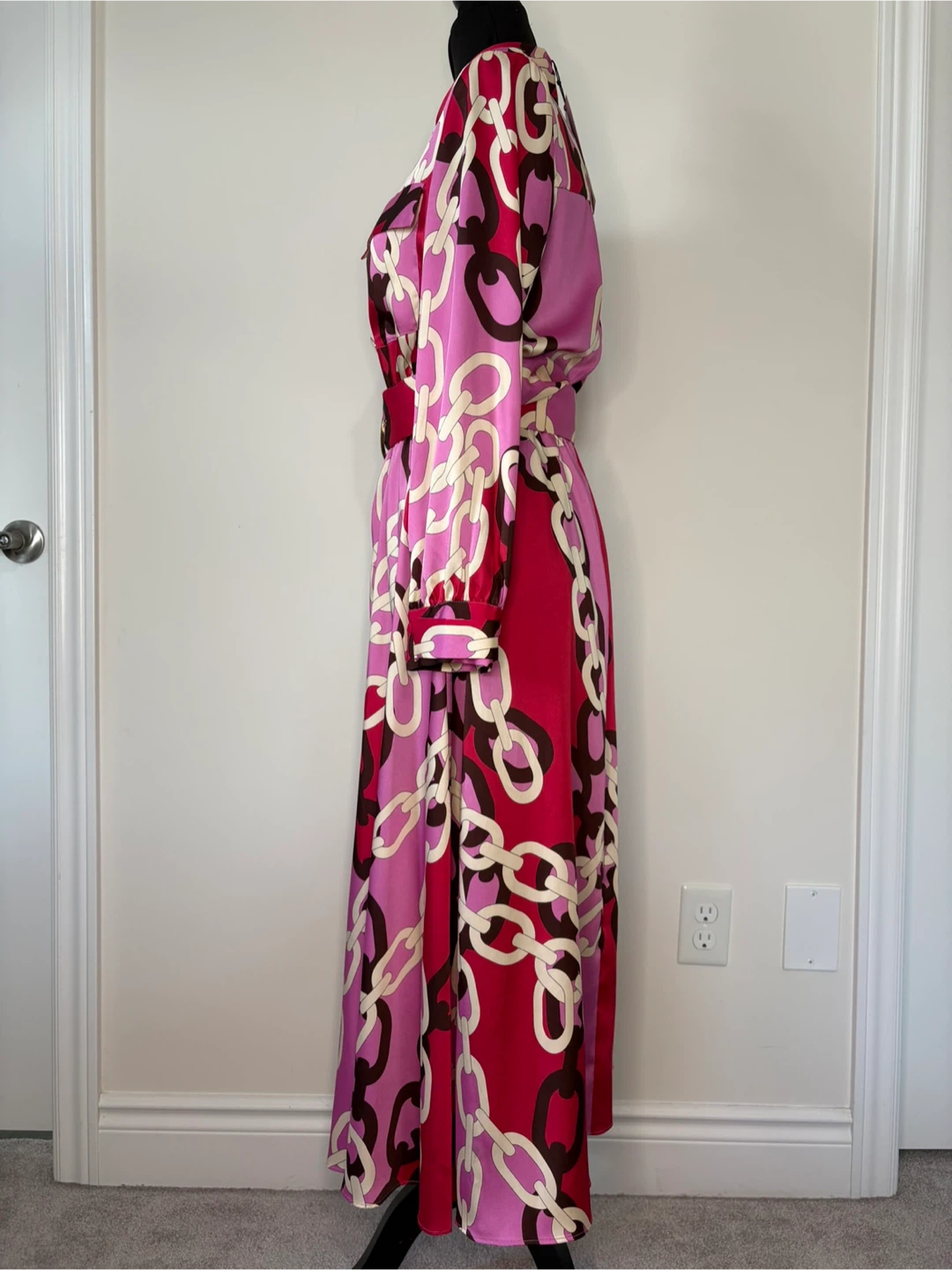 NEW with TAG! Zara Chain Print Shirt Dress - Size M - photo 3