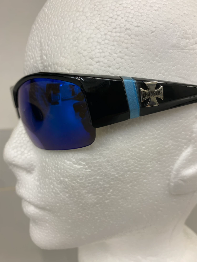 Choppers Half-Frame Biker Wrap Around Sunglasses *Medium Frame - photo 4