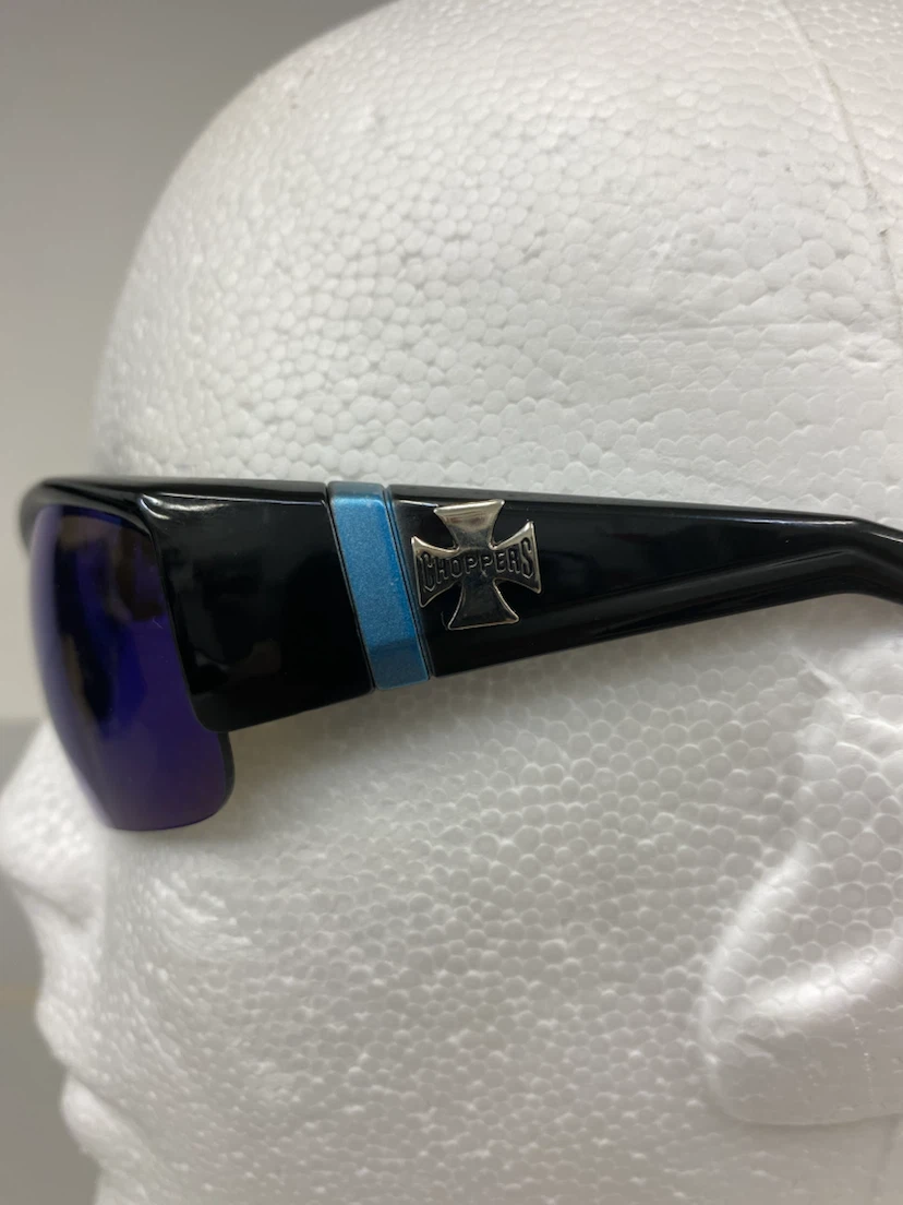 Choppers Half-Frame Biker Wrap Around Sunglasses *Medium Frame - photo 5