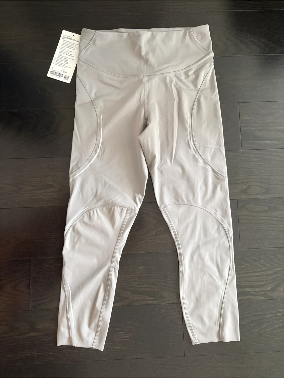 Size 8 (M) NEW with TAG! Lululemon Grey Capris