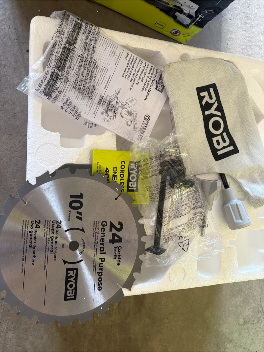 Ryobi 10” corded mitre saw & stand - photo 2