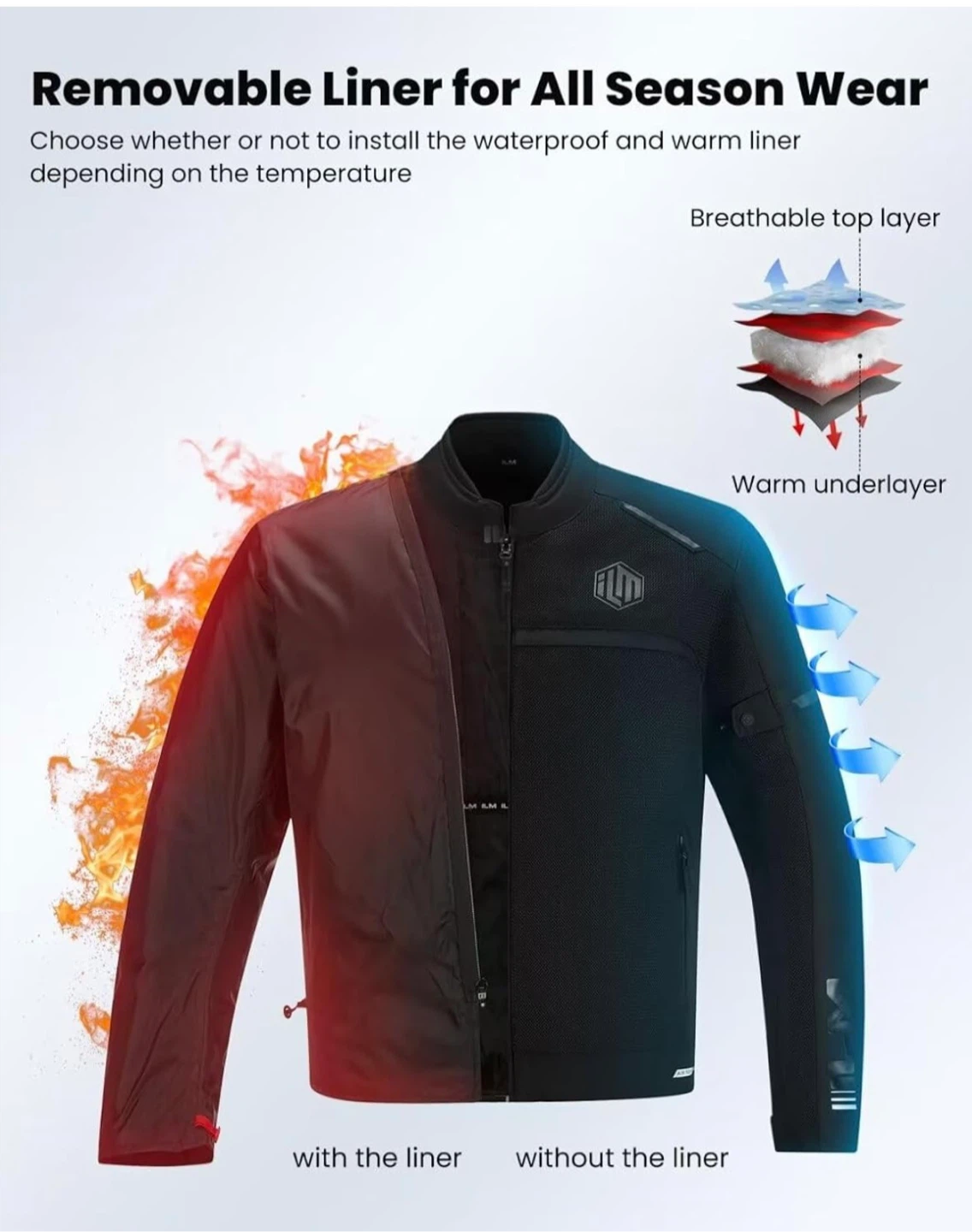 ILM Motorcycle Jacket Size Lg - photo 2