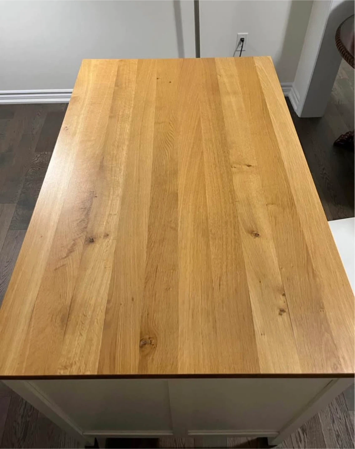 White and Wood Kitchen Island - photo 2
