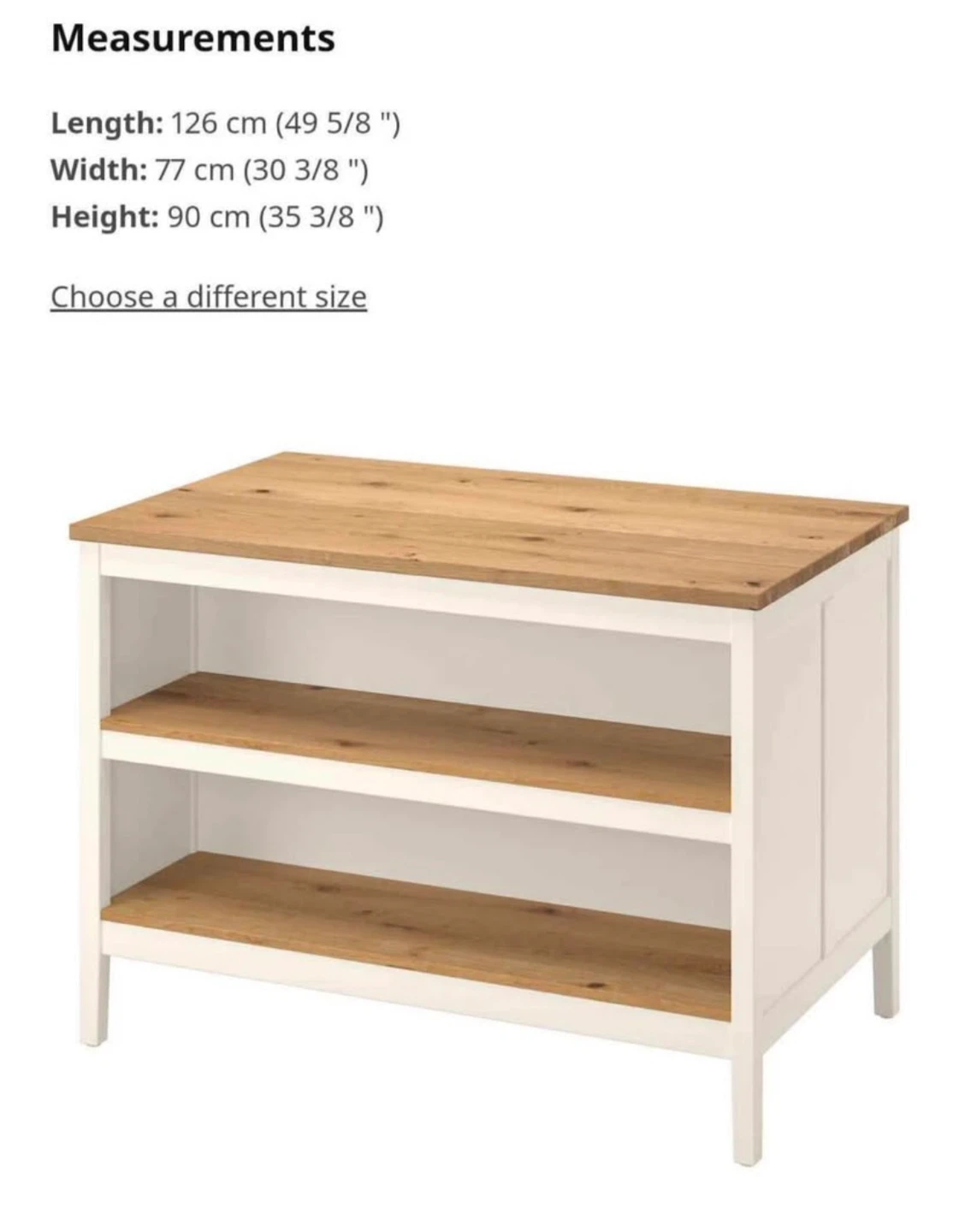 White and Wood Kitchen Island - photo 5
