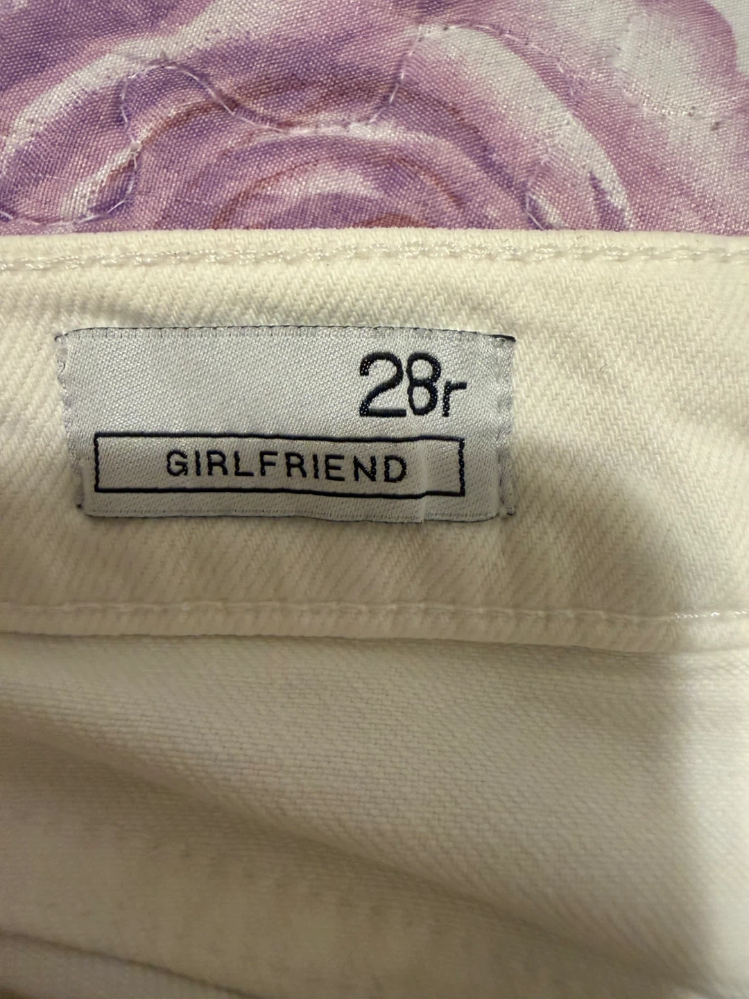Gap Girlfriend White Jeans Size 28R - photo 3