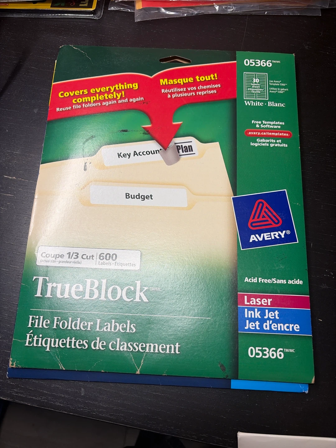 White blank sticky labels - photo 3