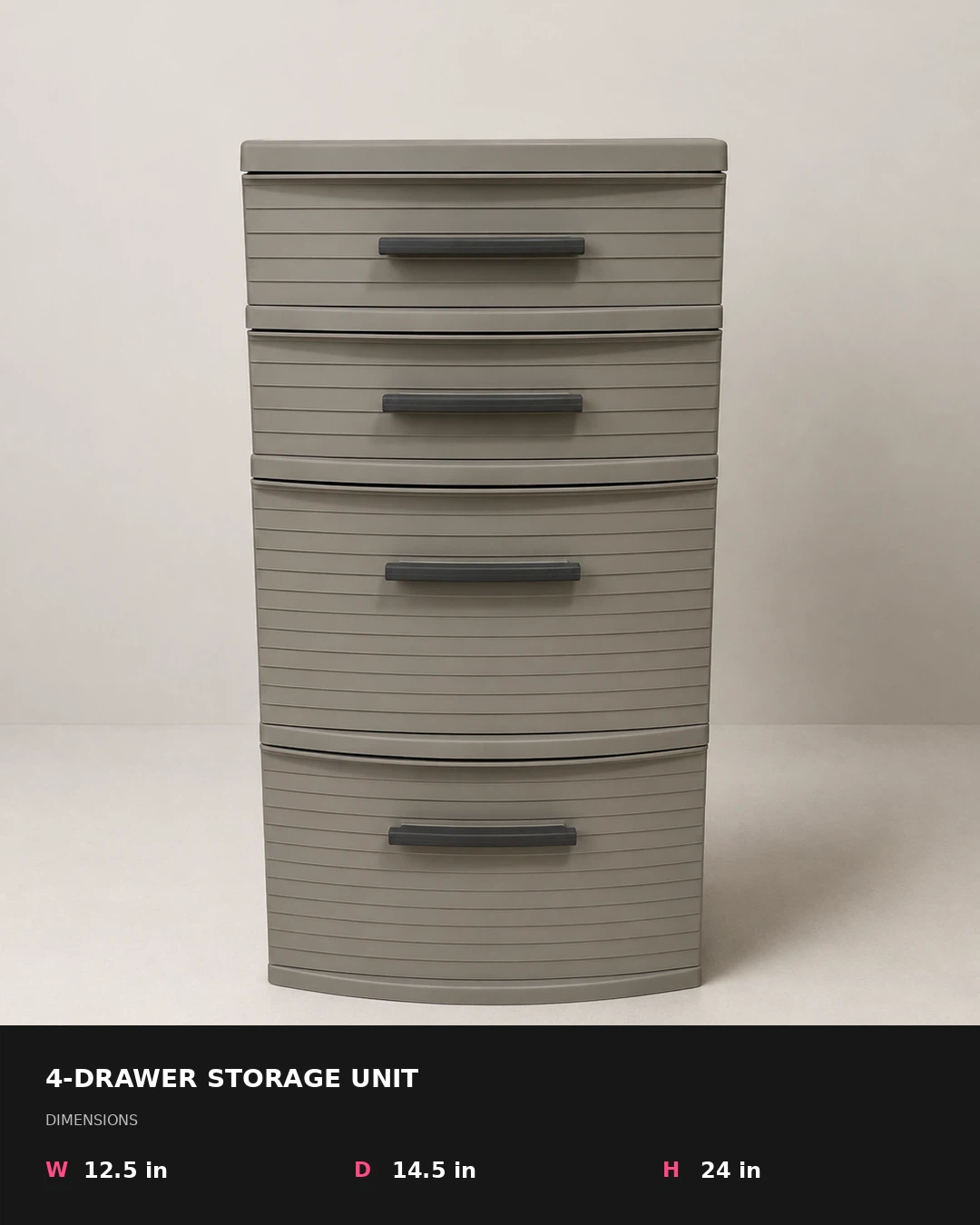 4-Drawer Storage Unit