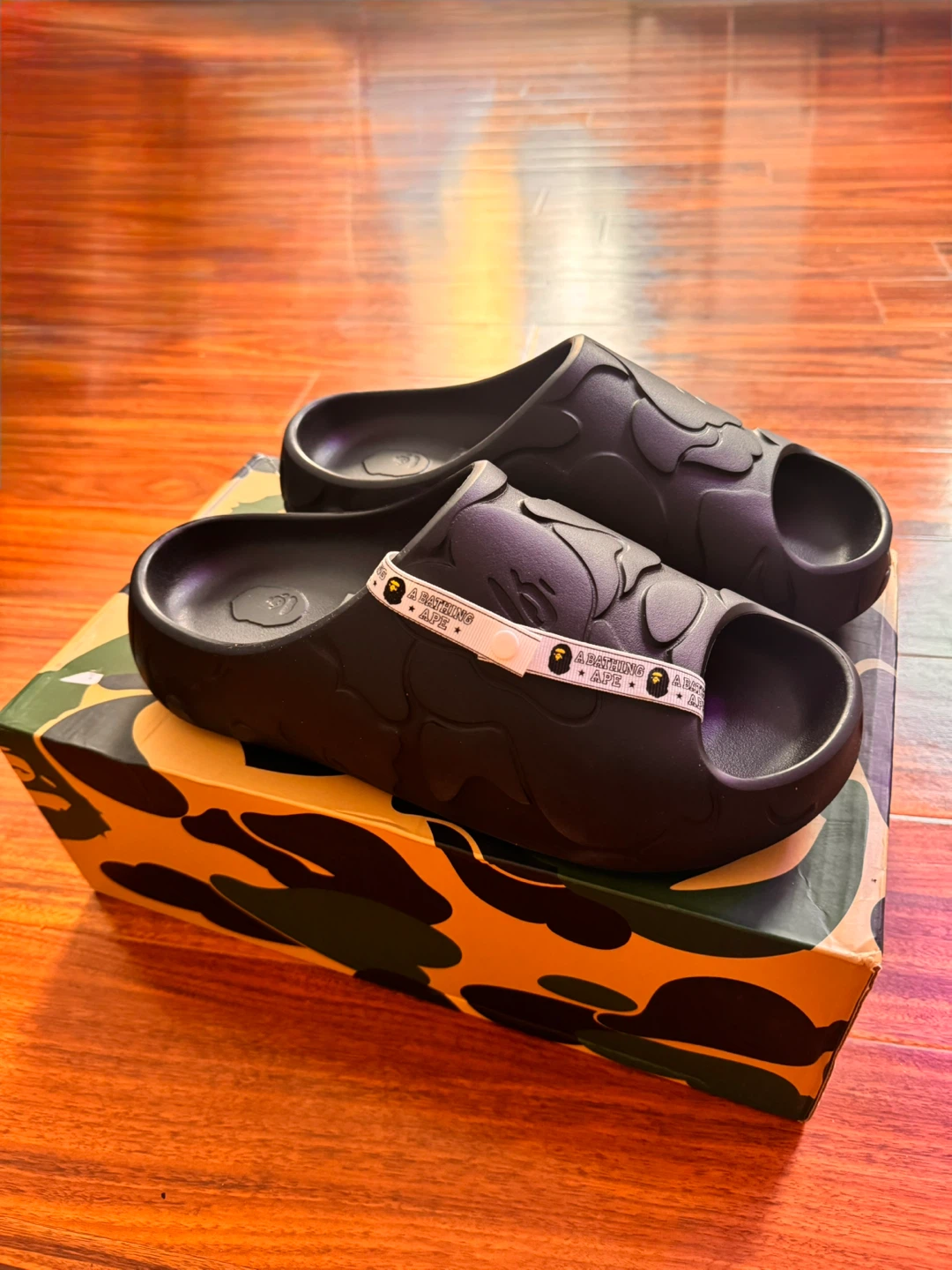 Bape Black Camo Slides