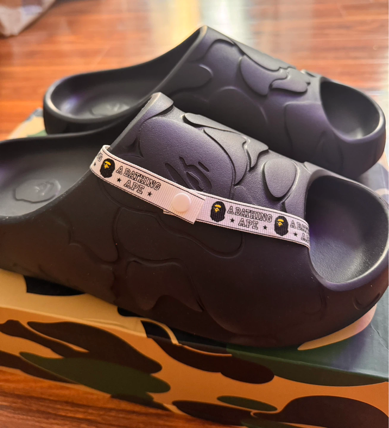 Bape Black Camo Slides - photo 5