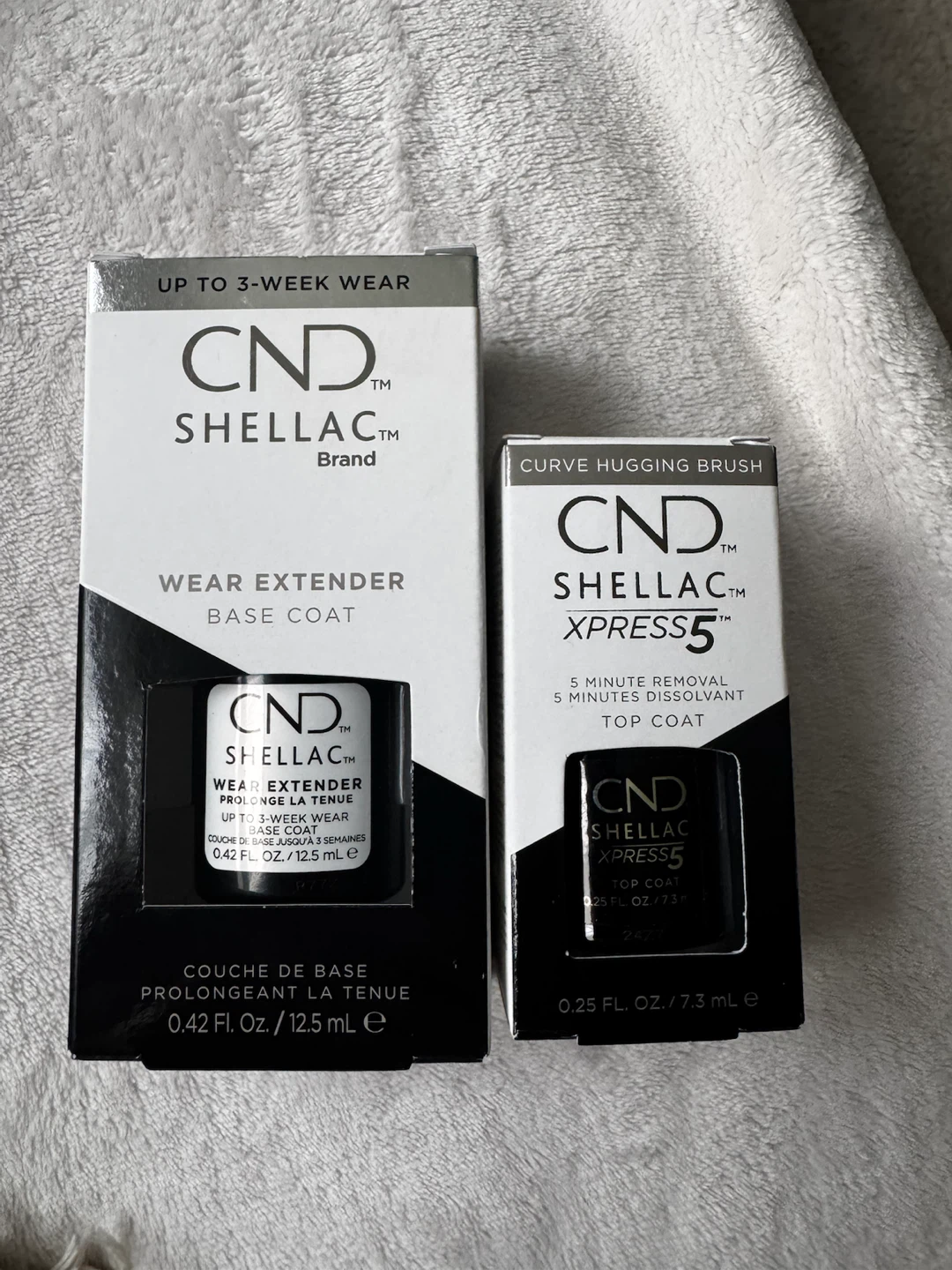 NEW CND Shellac Base Coat & Top Coat Set