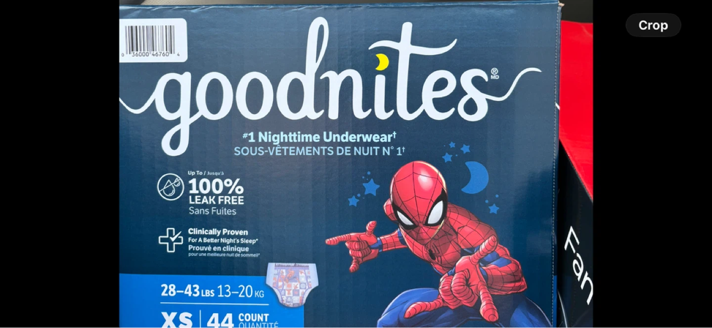 GoodNites Boys Nighttime Underwear XS