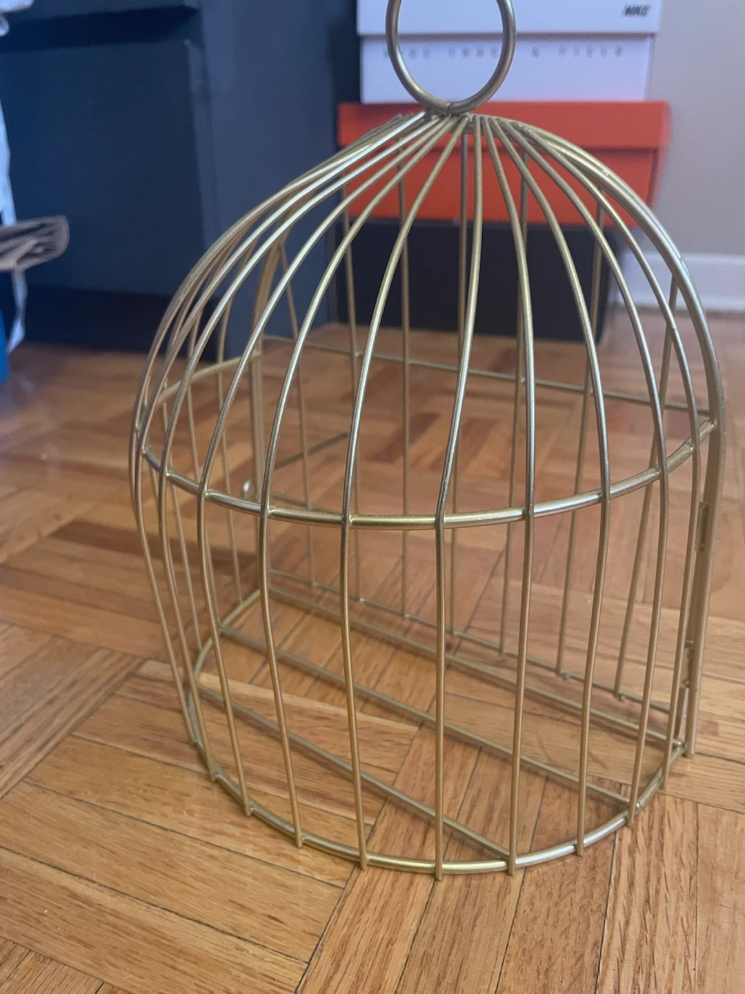 Gold wire decorative cage decoration