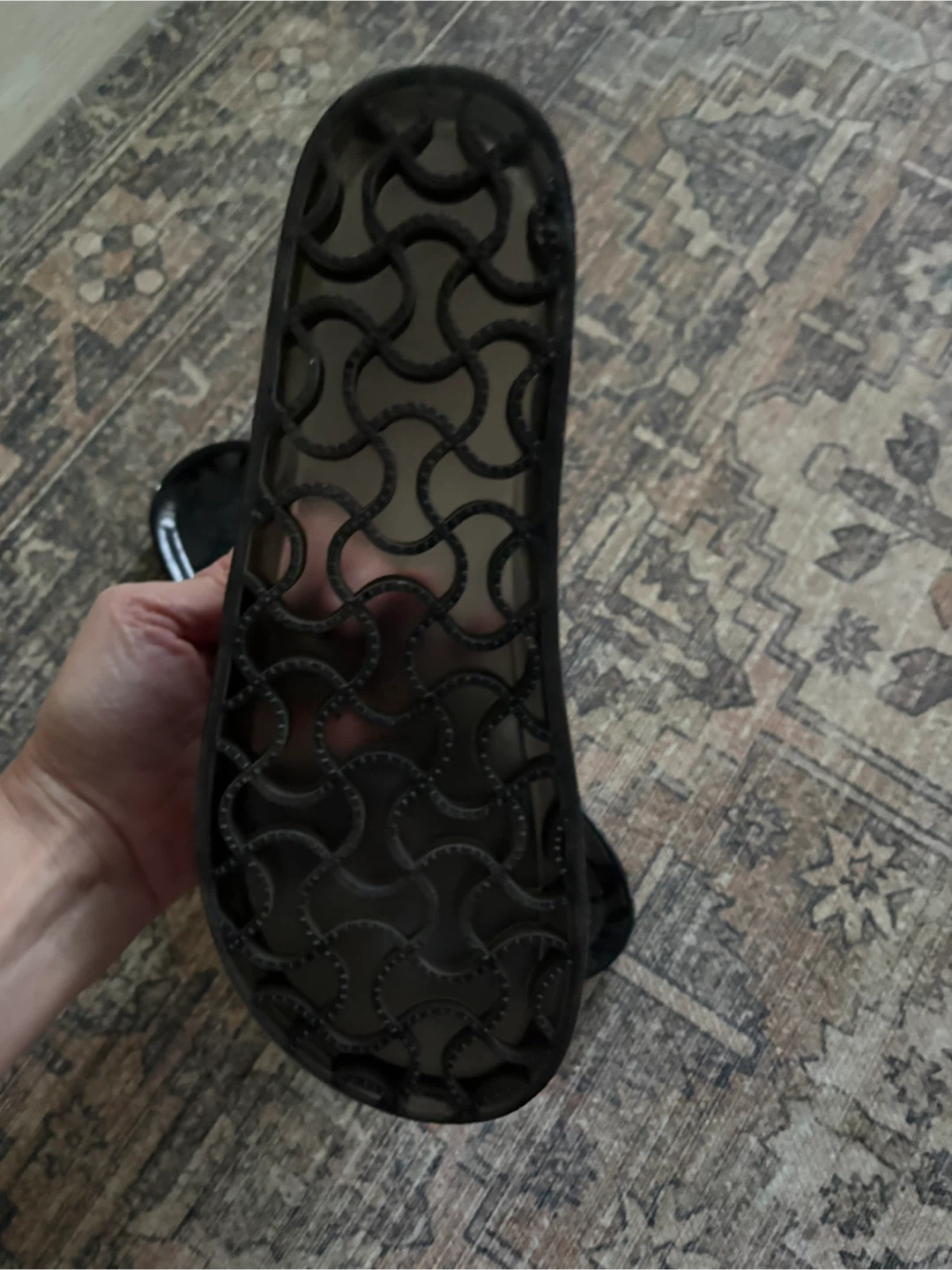 MIA Black Jelly Slide Sandals - photo 3
