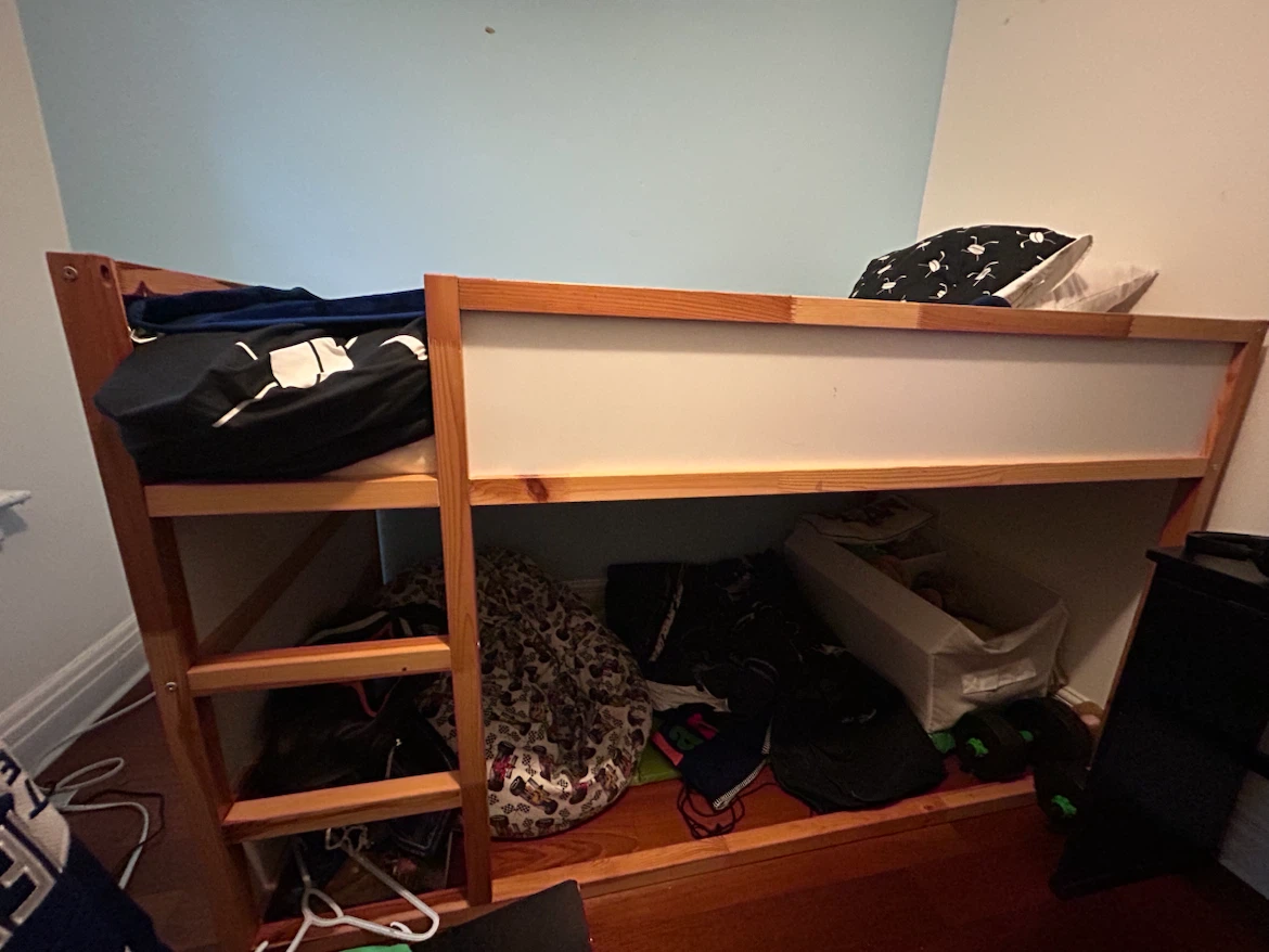Twin sized loft bed for child - great condition and solid wood!