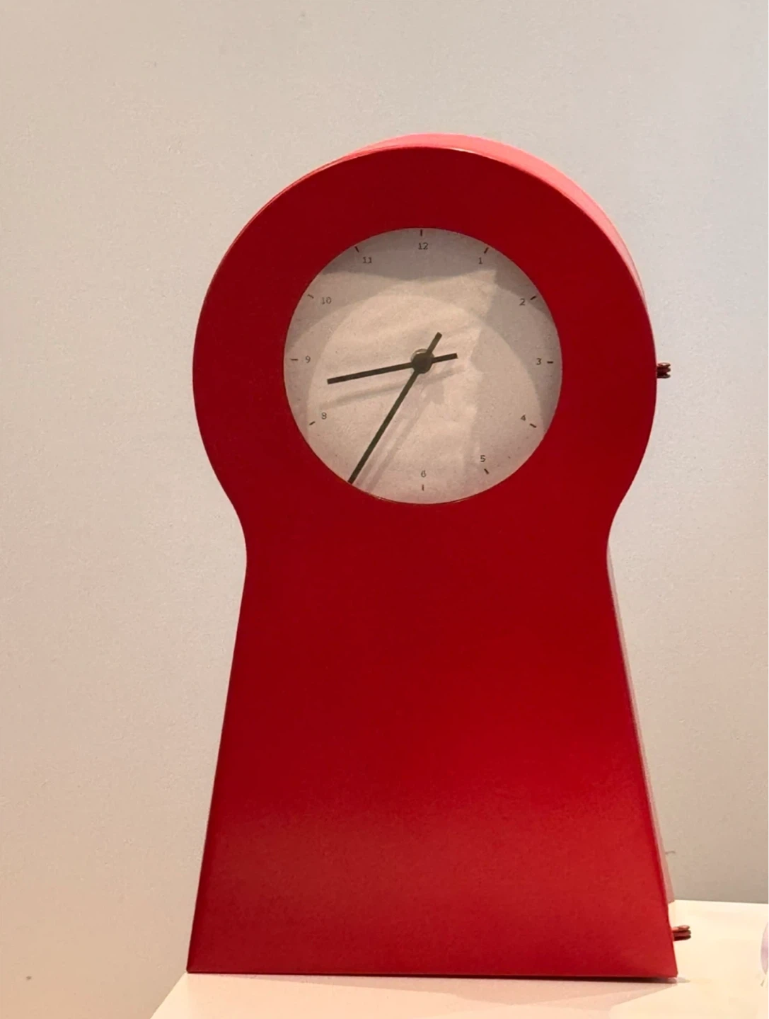 Vintage IKEA PS 1995 metal clock and cabinet