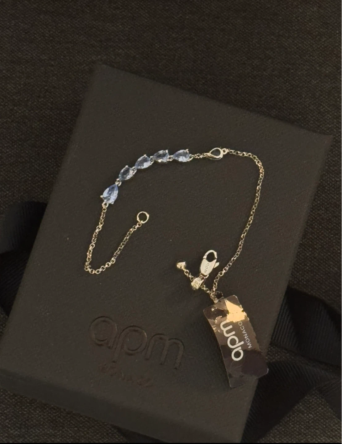 Brand new apm Bracelet with Blue Stones
