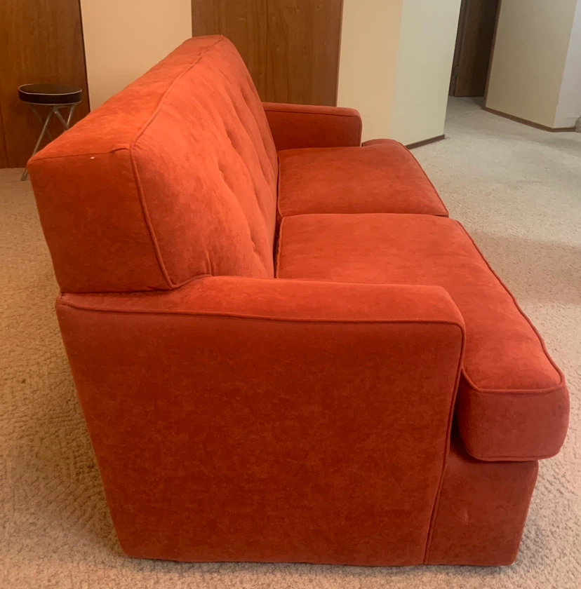 Sklar Peppler Advantage burnt orange sofa - photo 2