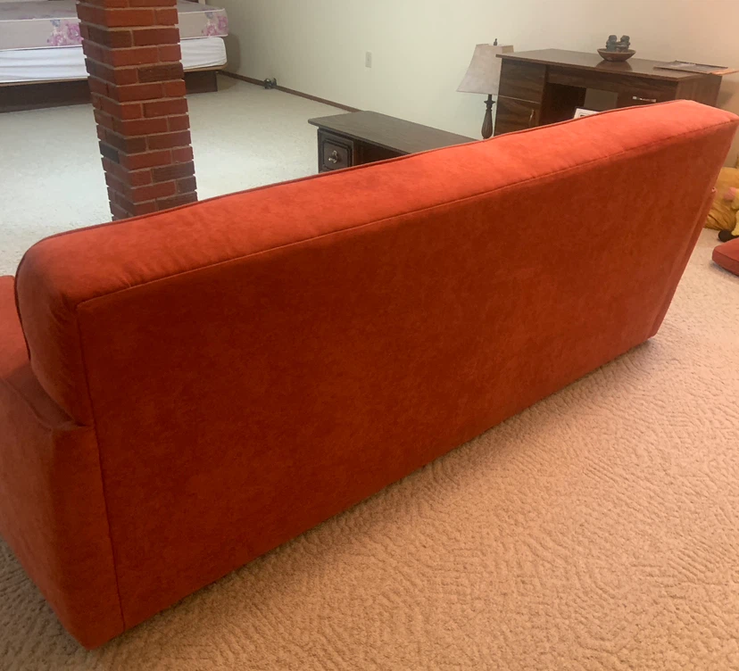 Sklar Peppler Advantage burnt orange sofa - photo 3