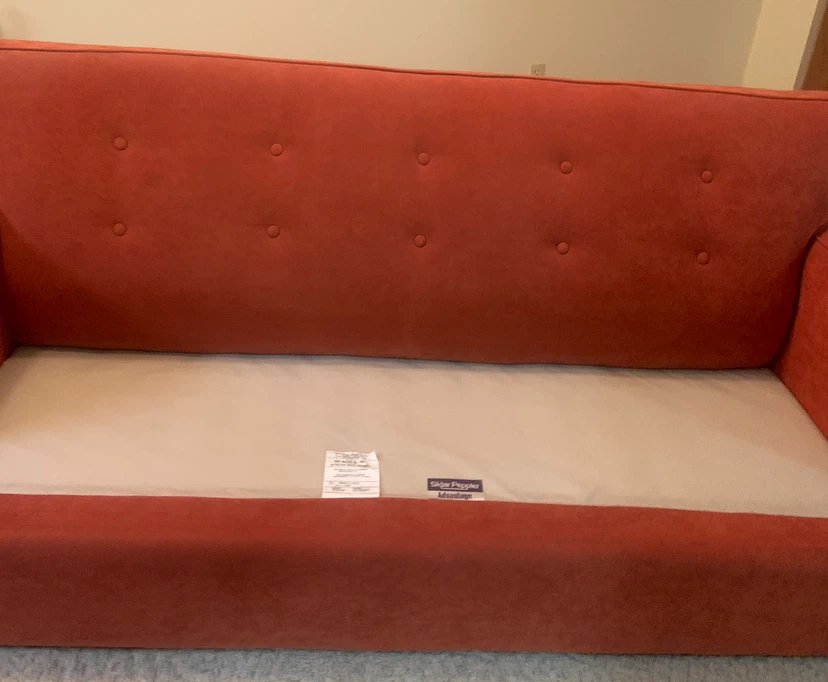 Sklar Peppler Advantage burnt orange sofa - photo 4