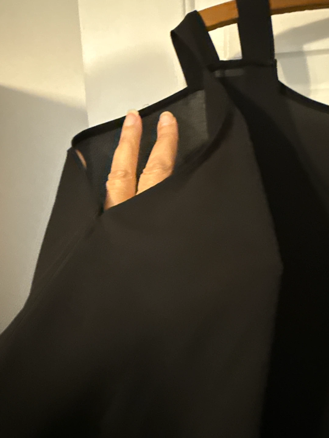 Papaya Curve Black Cold Shoulder Top - photo 2