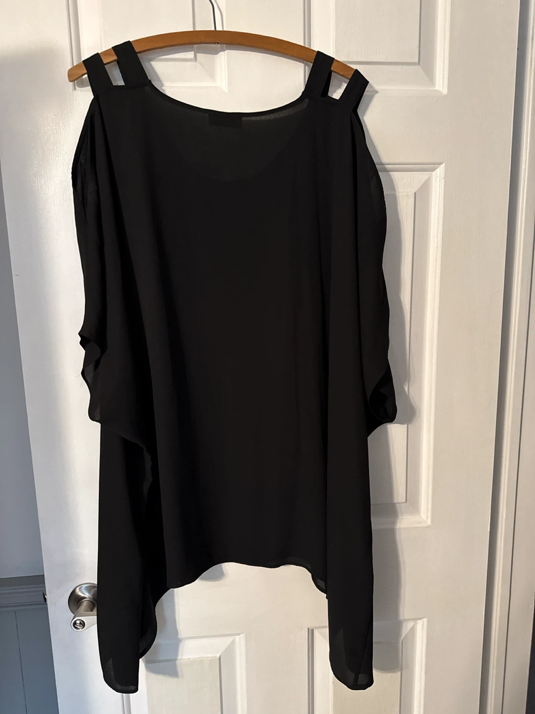 Papaya Curve Black Cold Shoulder Top - photo 5