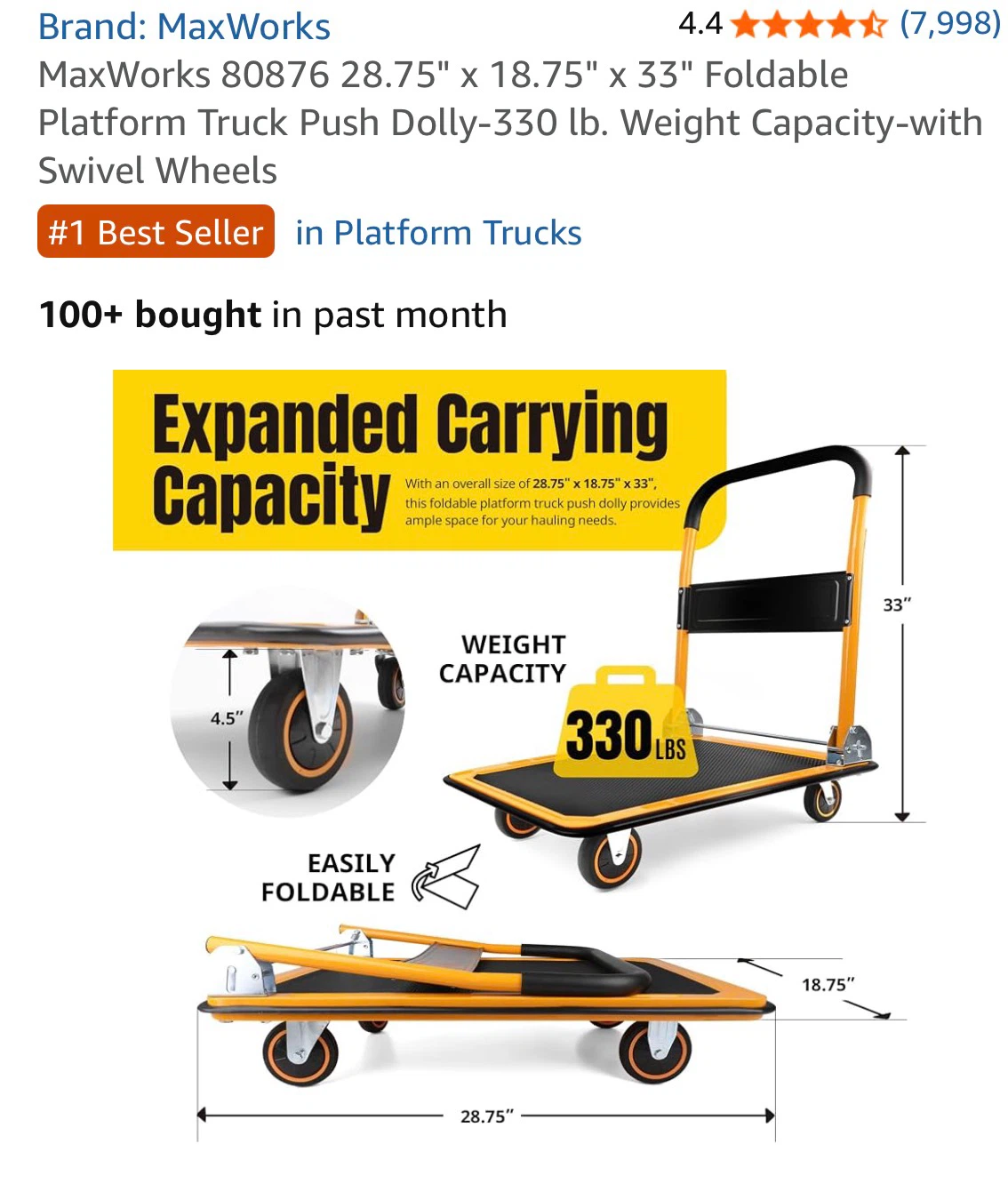 For Rent Folding Platform Truck - photo 4