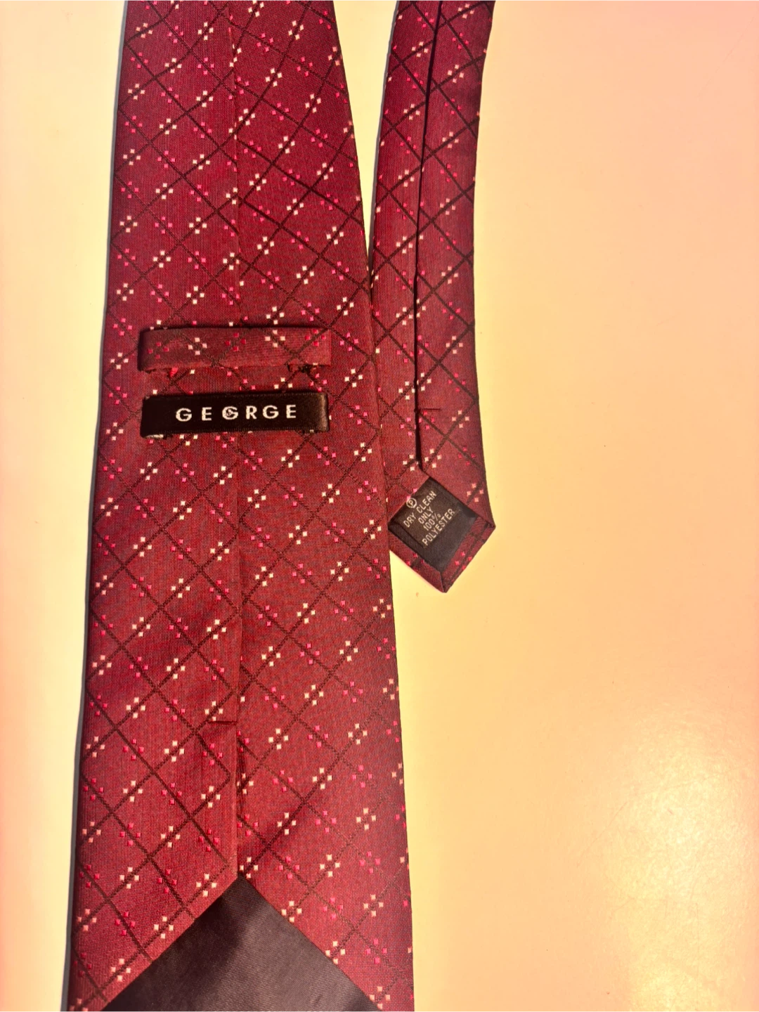 George burgundy patterned tie - photo 2