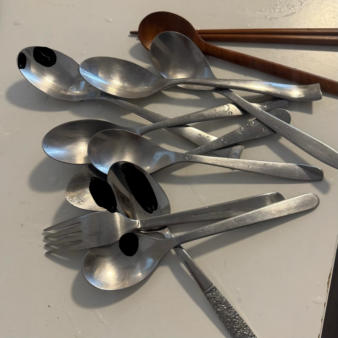 Set of Stainless Steel Spoons