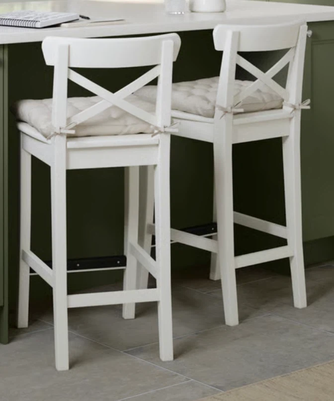 IKEA White Bar Stools – Excellent Condition