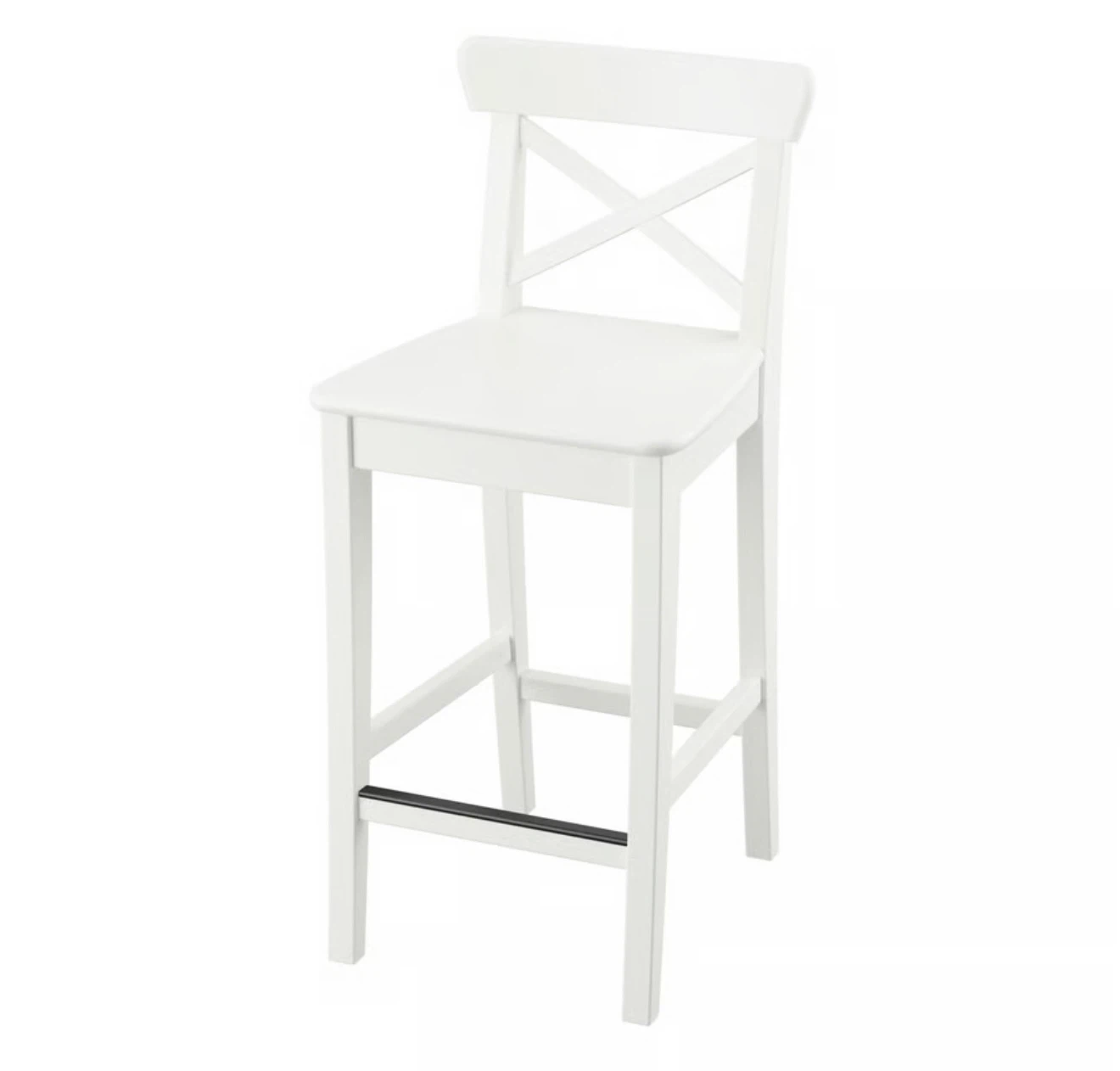 IKEA White Bar Stools – Excellent Condition - photo 2